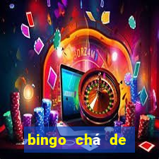 bingo chá de bebê excel