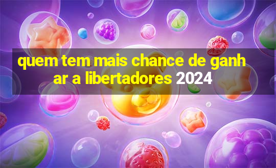 quem tem mais chance de ganhar a libertadores 2024