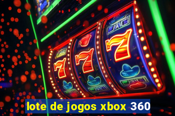 lote de jogos xbox 360