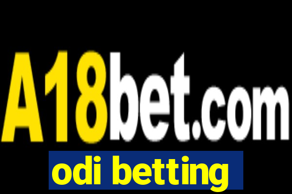 odi betting