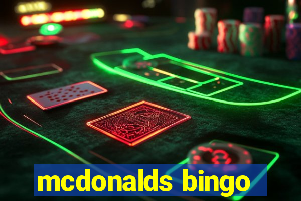 mcdonalds bingo