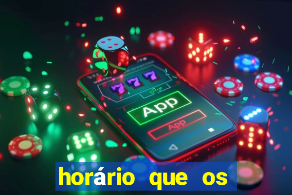 horário que os slots pagam