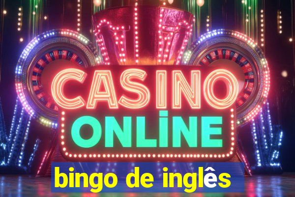 bingo de inglês