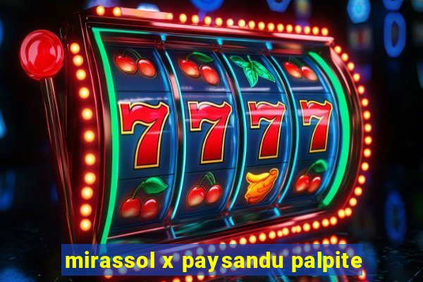 mirassol x paysandu palpite