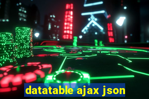 datatable ajax json