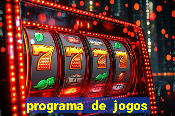 programa de jogos de futebol