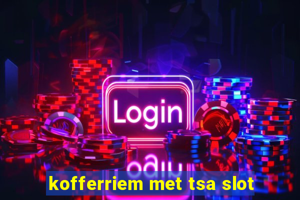 kofferriem met tsa slot