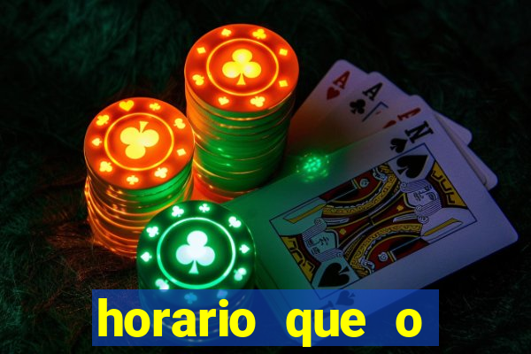 horario que o dragon fortune paga