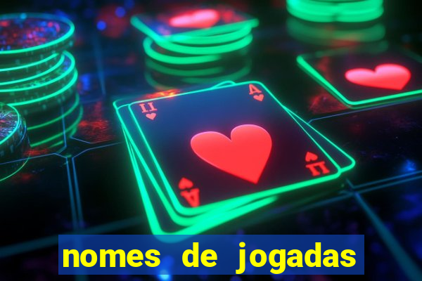 nomes de jogadas de poker