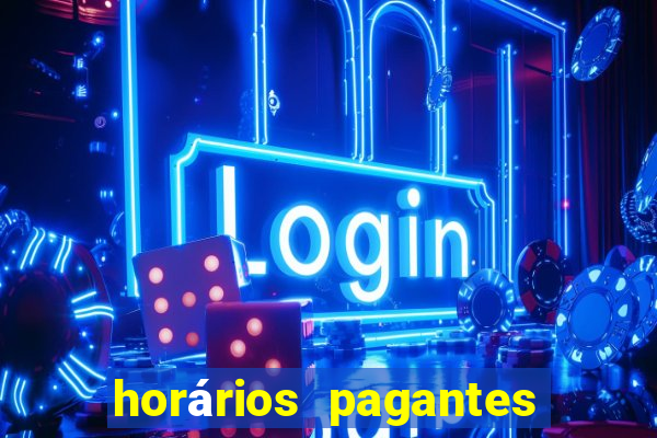 horários pagantes slots pg