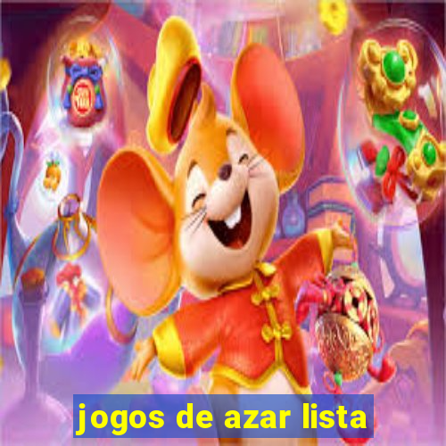 jogos de azar lista