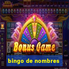 bingo de nombres