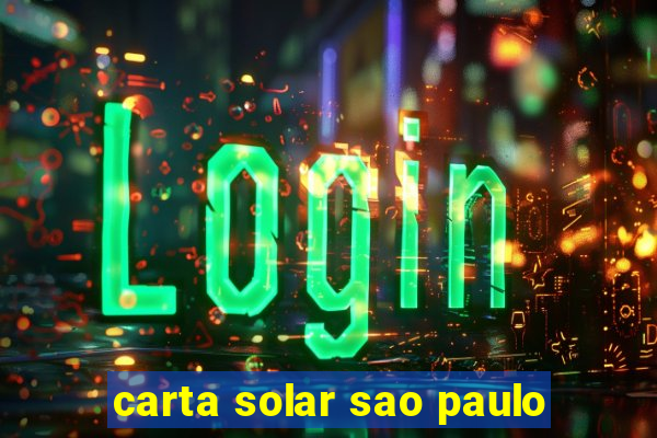 carta solar sao paulo