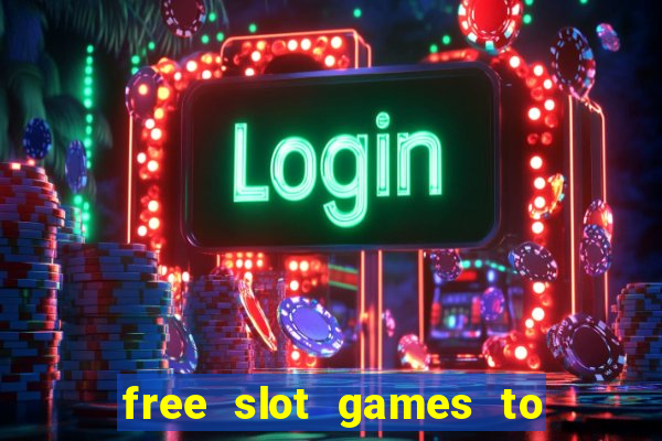 free slot games to win real money