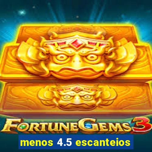 menos 4.5 escanteios