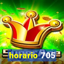 horario 705