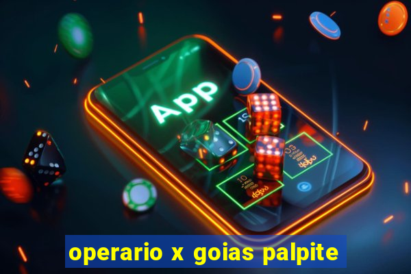 operario x goias palpite