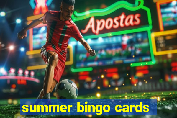 summer bingo cards