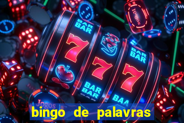 bingo de palavras para 3 ano