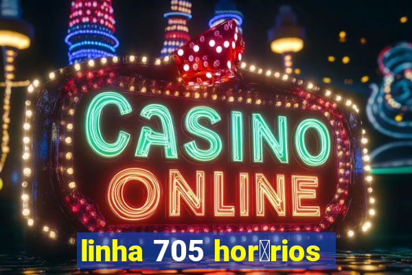 linha 705 hor谩rios