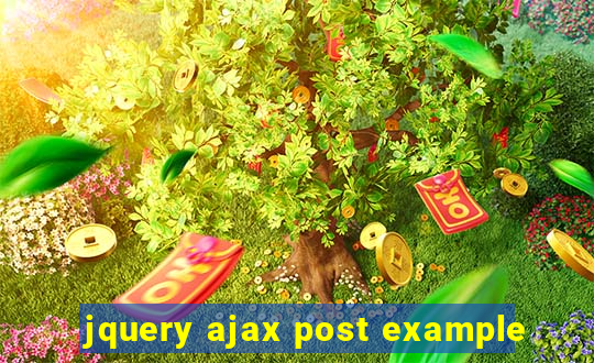 jquery ajax post example