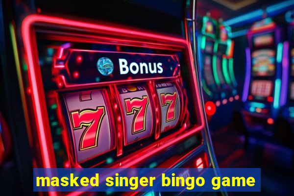 masked singer bingo game