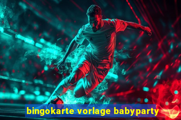 bingokarte vorlage babyparty