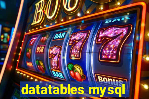 datatables mysql