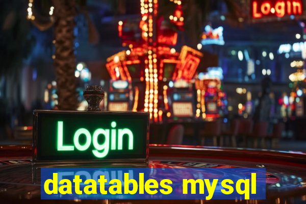 datatables mysql