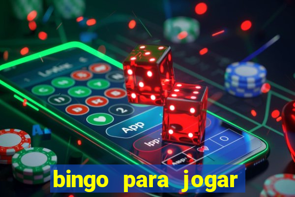 bingo para jogar com os amigos