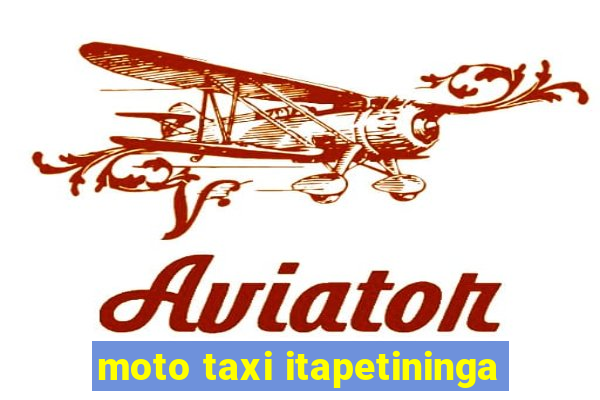 moto taxi itapetininga