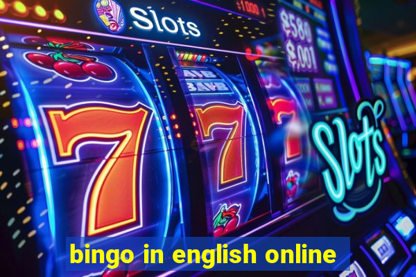 bingo in english online