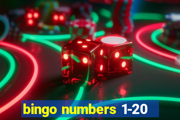 bingo numbers 1-20