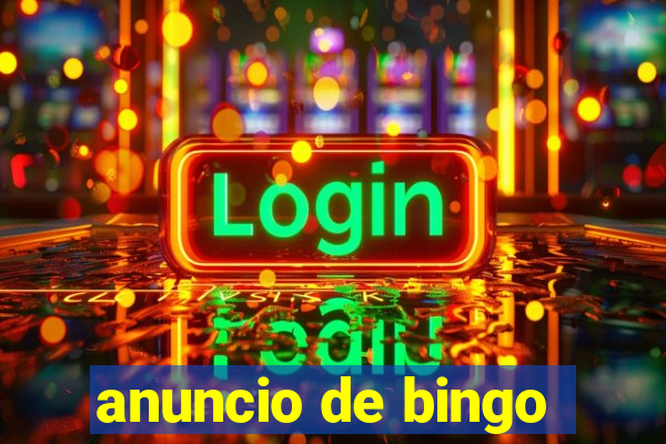 anuncio de bingo