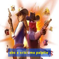 abc x criciúma palpite