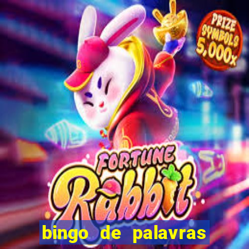 bingo de palavras para imprimir colorido