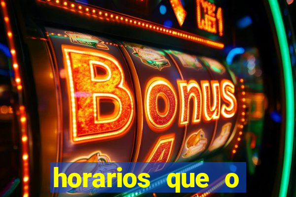 horarios que o fortune mouse paga