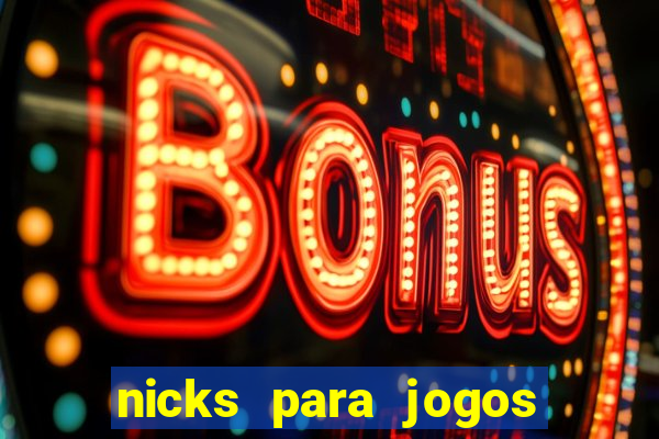 nicks para jogos de tiro