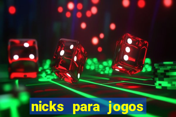 nicks para jogos de tiro