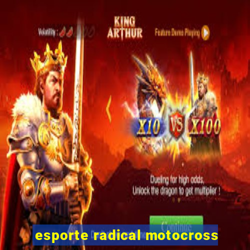 esporte radical motocross