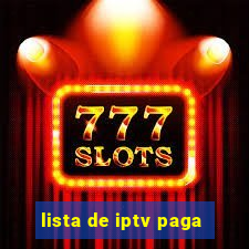 lista de iptv paga