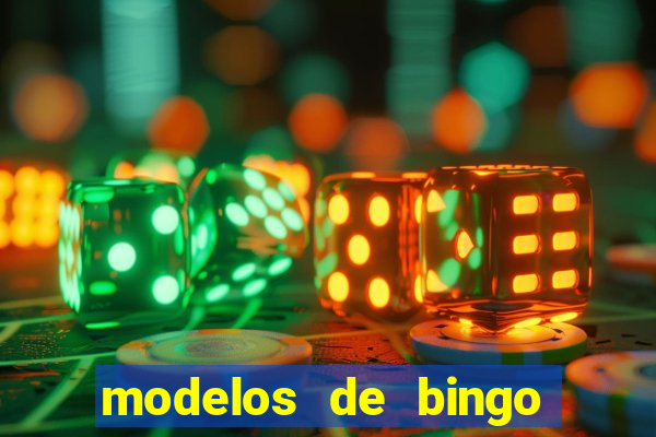 modelos de bingo para imprimir