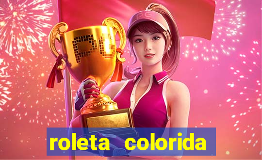 roleta colorida para imprimir