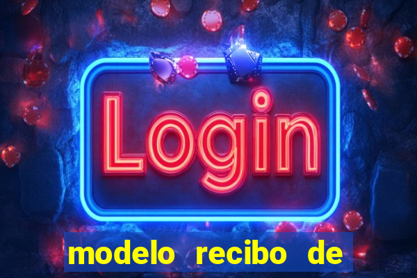 modelo recibo de pagamento autonomo