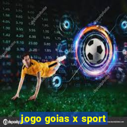 jogo goias x sport