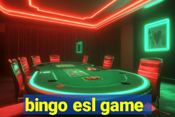 bingo esl game