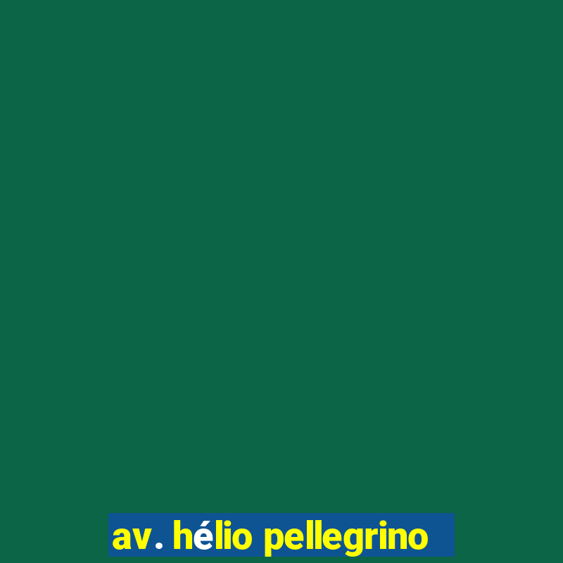 av. hélio pellegrino