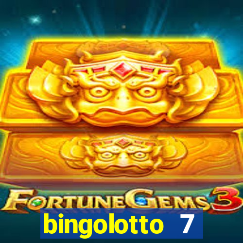 bingolotto 7 januari 2024