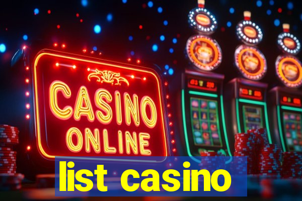 list casino