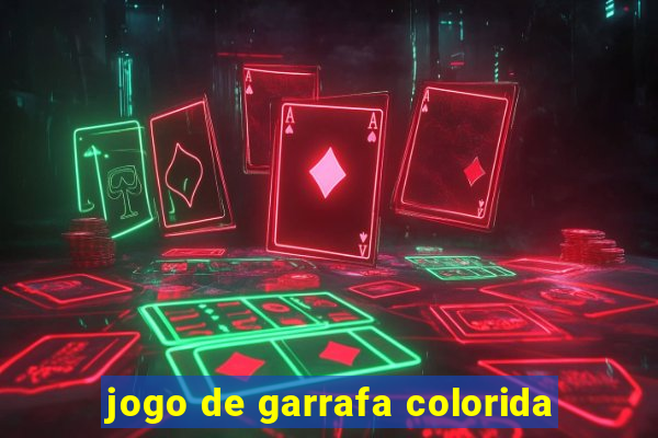 jogo de garrafa colorida